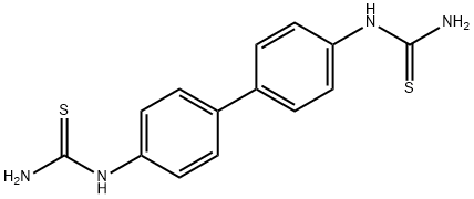 N,N''-(1,1'-ビフェニル-4,4'-ジイル)ビスチオ尿素 化学構造式