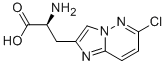 (S)-ALPHA-氨基-6-氯-咪唑并[1,2-B]哒嗪-2-丙酸 结构式