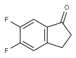 5,6-二氟-1-茚酮, 161712-77-2, 结构式