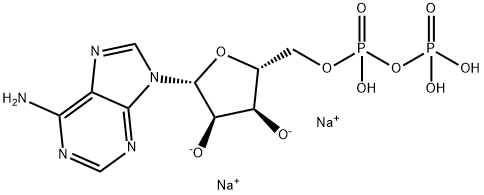 アデノシン-5'-ジりん酸 ナトリウム 化学構造式