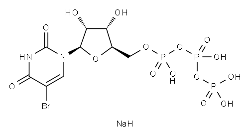 5-ブロモウリジン5'-トリホスファート 化学構造式