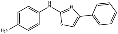 2-(对氨基苯胺)-4-苯基噻唑 结构式