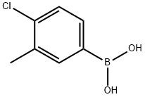 4-クロロ-3-メチルフェニルボロン酸 化学構造式