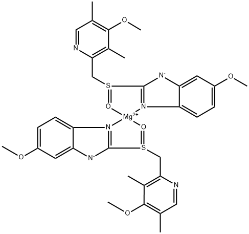 エソメプラゾールマグネシウム 化学構造式