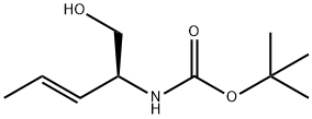 Carbamic acid, [1-(hydroxymethyl)-2-butenyl]-, 1,1-dimethylethyl ester, [S-(E)]- Struktur