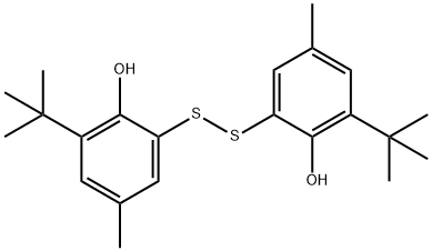 2,2'-Dithiobis[6-(1,1-dimethylethyl)-4-methylphenol] Structure