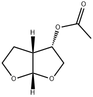 3S-(3a,3a,6a)]-Hexahydrofuro[2,3-b]furan-3-ol Acetate Struktur