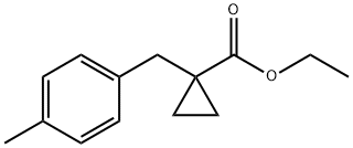 1-(对甲基苄基)环丙烷甲酸乙酯 结构式