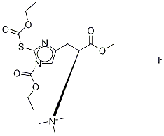 N(Im)-Ethoxycarbonyl-S-ethoxycarbonyl L-Ergothioneine Methyl Ester Iodide, 162240-57-5, 结构式