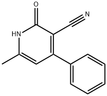 3-Cyano-2-hydroxy-6-methyl-4-phenylpyridine Structure