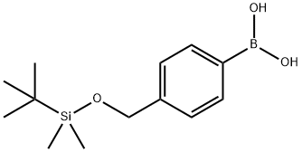 [4-[[[1,1-Dimethylethyl)dimethylsilyl]oxy]methyl]phenylboronic Acid Structure