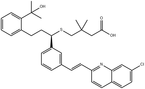 モンテルカストGEM-ジメチルメチレンアナログUE 化学構造式