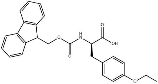 O-乙基-N-[(9H-芴-9-甲氧基)羰基]-D-酪氨酸, 162502-65-0, 结构式