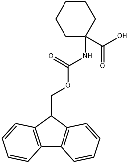 1-(FMOC-アミノ)シクロヘキサンカルボン酸 化学構造式