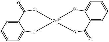 ビス(2-ヒドロキシ安息香酸)亜鉛 化学構造式
