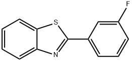 2-(3-氟苯基)-1,3-苯并噻唑 结构式