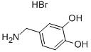 3,4-DIHYDROXYBENZYLAMINE HYDROBROMIDE Structure