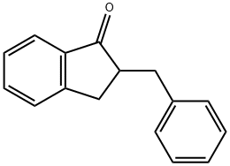 2-ベンジル-1-インダノン 化学構造式