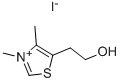 3,4-二甲基-5-(2-羟乙基)碘代噻唑 结构式