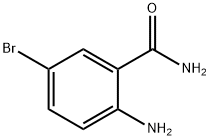 2-氨基-5-溴苯甲酰胺 结构式