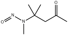 4-メチル-4-(メチルニトロソアミノ)-2-ペンタノン 化学構造式