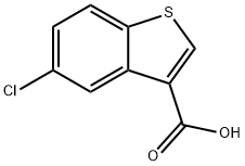 5-クロロ-ベンゾ[B]チオフェン-3-カルボン酸 化学構造式