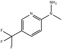N-[5-(三氟甲基)-2-吡啶基]-N-甲基肼 结构式