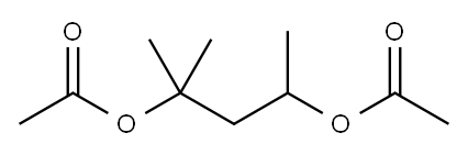 2-methylpentane-2,4-diyl diacetate Struktur