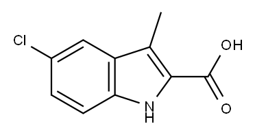 5-CHLORO-3-METHYL-1H-INDOLE-2-CARBOXYLIC ACID Structure