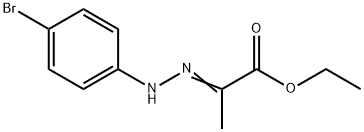 (E)-乙基-2-(2-(4-溴苯基)腙基)丙酸酯, 16382-11-9, 结构式