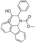 N-(9H-フルオレン-9-イルメトキシカルボニル)-2-フェニルグリシン 化学構造式