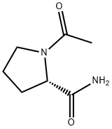 1-アセチルプロリンアミド 化学構造式