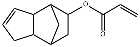 アクリル酸(3a,4,5,6,7,7a-ヘキサヒドロ-4,7-メタノ-1H-インデン)-5-イル 化学構造式
