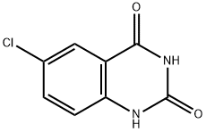 6-クロロキナゾリン-2,4(1H,3H)-ジオン 化学構造式