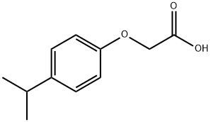 4-イソプロピルフェノキシ酢酸 化学構造式