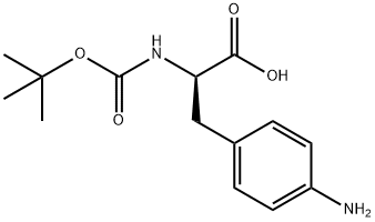 Boc-4-氨基-D-苯丙氨酸 结构式