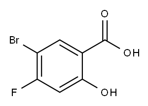 5-BROMO-4-FLUOROSALICYLIC ACID Struktur