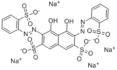 偶氮磺III全钠盐 结构式