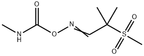 2-メチル-2-メチルスルホニルプロピオンアルデヒドO-(メチルカルバモイル)オキシム 化学構造式