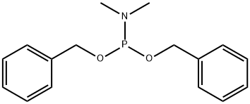 二苄基 N,N-二甲基亚磷酰胺 结构式