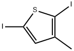 2,5-二碘-3-甲基噻吩, 16488-60-1, 结构式