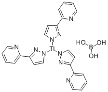 铊氢三[3-(2-吡啶基)吡唑-1-基]硼酸 结构式