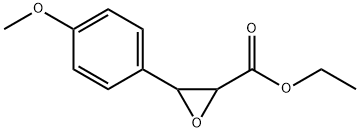 3-(4-メトキシフェニル)オキシランカルボン酸エチル 化学構造式