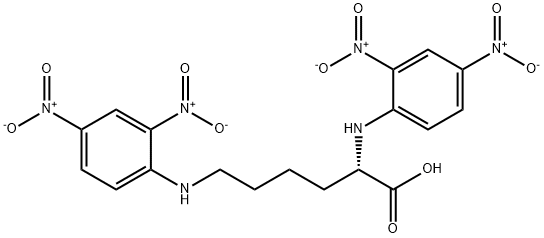 NΑ,NΕ-双(2,4-二硝基苯基)-L-赖氨酸, 1655-49-8, 结构式