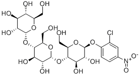 2-氯-4-硝基苯基-Β-D-麦芽三糖糖苷 结构式