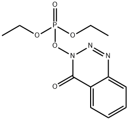 3-(ジエトキシホスホリルオキシ)-1,2,3-ベンゾトリアジン-4(3H)-オン 化学構造式