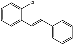 (E)-1-(2-クロロフェニル)-2-フェニルエテン 化学構造式