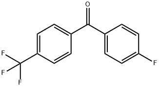 (4-フルオロフェニル)[4-(トリフルオロメチル)フェニル]メタノン 化学構造式