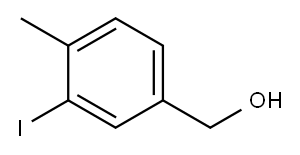 3-ヨード-4-メチルベンジルアルコール 化学構造式