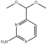 4-ジメトキシメチルピリミジン-2-イルアミン 化学構造式
